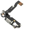 Charging Port Flex Cable For iPhone 12 Pro (Used OEM Pull) (Silver)