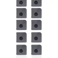 Flash Light / Power Flex Bracket With Microphone Mesh For iPhone 12 Mini (Black) (10 Pack)