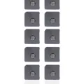 Flash Light / Power Flex Bracket With Microphone Mesh For iPhone 12 Mini (White) (10 Pack)