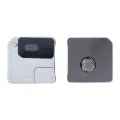 Flash Light / Power Flex Bracket With Microphone Mesh For iPhone 12 Mini (White) (10 Pack)