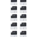 Flash Light / Power Flex Bracket With Microphone Mesh For iPhone 12 (Black) (10 Pack)