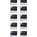 Flash Light / Power Flex Bracket With Microphone Mesh For iPhone 12 (White) (10 Pack)