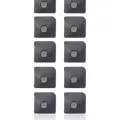 Flash Light / Power Flex Bracket With Microphone Mesh For iPhone 12 (White) (10 Pack)