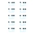 Loudspeaker / Mic Mesh For iPhone 12 Mini (Black) (10 Pack)