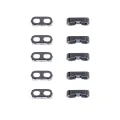 Loudspeaker / Mic Mesh For iPhone 12 / 12 Pro (Black) (10 Pack)