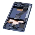 Дисплейний модуль (OLED) з рамкою для Samsung Galaxy Note 10 (Service Pack) (Aura Glow / Silver)