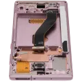 OLED Assembly With Frame For Samsung Galaxy Note 10 (Refurbished) (Aura Glow / Silver)