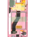 OLED Assembly With Frame For Samsung Galaxy Note 10 (Refurbished) (Aura Pink)