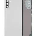 Back Cover Glass With Camera Lens For Samsung Galaxy Note 10 (No Logo) (Aftermarket Plus) (Aura White)