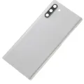 Back Cover Glass With Camera Lens For Samsung Galaxy Note 10 (No Logo) (Aftermarket Plus) (Aura White)