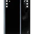 Back Cover Glass With Camera Lens For Samsung Galaxy Note 10 (No Logo) (Aftermarket Plus) (Aura Black)