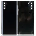 Back Cover Glass With Camera Lens For Samsung Galaxy Note 10 (No Logo) (Aftermarket Plus) (Aura Black)