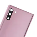 Back Cover Glass With Camera Lens For Samsung Galaxy Note 10 (No Logo) (Aftermarket Plus) (Aura Pink)