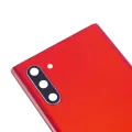 Back Cover Glass With Camera Lens For Samsung Galaxy Note 10 (No Logo) (Aftermarket Plus) (Aura Red)
