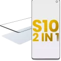2 in 1 Front Glass With OCA Pre-Installed For Samsung Galaxy S10