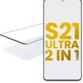 2 in 1 Front Glass With OCA Pre-Installed For Samsung Galaxy S21 Ultra