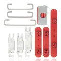 Hard Buttons (Power / Volume / Switch) For iPhone 12 Mini (Red)