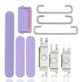 Hard Buttons (Power / Volume / Switch) For iPhone 12 Mini (Purple)