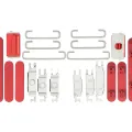 Hard Buttons (Power / Volume / Switch) For iPhone 13 / 13 Mini (Red)