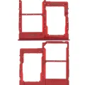 Dual Sim Card Tray For Samsung Galaxy A40 (A405 / 2019) (Red)