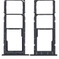 Dual Sim Card Tray For Samsung Galaxy A02S (A025 / 2020) / A03 (A035 / 2021) (Black)