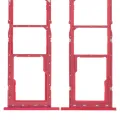 Dual Sim Card Tray For Samsung Galaxy A02S (A025 / 2020) / A03 (A035 / 2021) (Red)