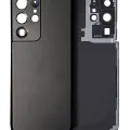 Задня кришка зі склом камери для Samsung Galaxy S21 Ultra (Service Pack) (Phantom Black)