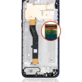 LCD Assembly With Frame For Motorola Moto G Play (XT2093 / 2021) (Refurbished) (Misty Blue)