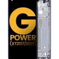 LCD Assembly With Frame For Motorola Moto G Power (XT2117 / 2021) (Refurbished) (Flash Gray)