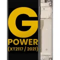 LCD Assembly With Frame For Motorola Moto G Power (XT2117 / 2021) (Refurbished) (Polar Silver)
