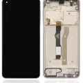 LCD Assembly With Frame For Motorola Moto G Power (XT2117 / 2021) (Refurbished) (Polar Silver)