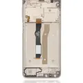 LCD Assembly With Frame For Motorola Moto G Power (XT2117 / 2021) (Refurbished) (Polar Silver)