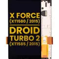 LCD Assembly With Frame For Motorola Moto X Force (XT1580 / 2015) / Droid Turbo 2 (XT1585 / 2015) (Refurbished) (Black)