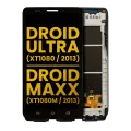 LCD Assembly With Frame For Motorola Droid Maxx (XT1080 / 2013) (Refurbished) (Black)