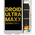 LCD Assembly With Frame For Motorola Droid Ultra (XT1080 / 2013) / Droid Maxx (XT1080M / 2013) (Refurbished) (White)