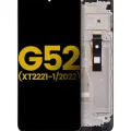 OLED Assembly With Frame For Motorola Moto G52 (XT2221 / 2022) (Refurbished) (All Colors)