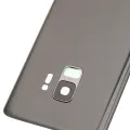 Back Cover Glass With Camera Lens For Samsung Galaxy S9 (No Logo) (Aftermarket Plus) (Silver)