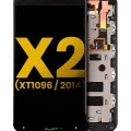 LCD Assembly With Frame For Motorola Moto X2 (XT1096 / 2014) (Refurbished) (Black)