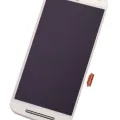 LCD Assembly With Frame For Motorola Moto G2 (XT1064 / XT1068 / XT1069 / 2014) (Refurbished) (White)