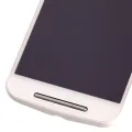 LCD Assembly With Frame For Motorola Moto G2 (XT1064 / XT1068 / XT1069 / 2014) (Refurbished) (White)