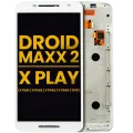 LCD Assembly With Frame For Motorola Droid Maxx 2 (XT1565 / 2015), Moto X Play (XT1561 / XT1562 / XT1563) (Refurbished) (White)