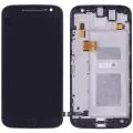 LCD Assembly With Frame For Motorola Moto G4 Plus (XT1644 / 2016) (Genuine OEM) (Black)