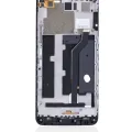 LCD Assembly With Frame For ZTE Blade X Max (Z983) (Refurbished) (Black)
