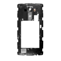 Back Housing Bezel Panel Frame With Power & Volume Button Flex For LG G4 (Black)