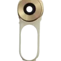 Back Camera Lens With Button Frame For LG V10 (Gold / White)