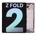 Inner OLED Assembly With Frame For Samsung Galaxy Z Fold 2 5G (US & International) (Service Pack) (Mystic Bronze With Gold Hinge)