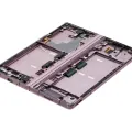 Inner OLED Assembly With Frame For Samsung Galaxy Z Fold 2 5G (US & International) (Service Pack) (Mystic Bronze With Gold Hinge)