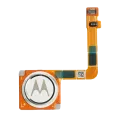 Home Button With Fingerprint Sensor Flex Cable For Motorola Moto G7 (XT1962 / 2019) (Genuine OEM) (Clear White)