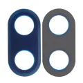 Back Camera Lens (Glass Only) With Adhesive For Moto One Hyper (XT2027-1 / 2020) (Genuine OEM) (Deepsea Blue)