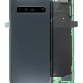 Back Cover Glass With Camera Lens For Samsung Galaxy S10 5G (Service Pack) (Prism Black)